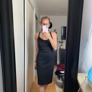 Black cocktail dress